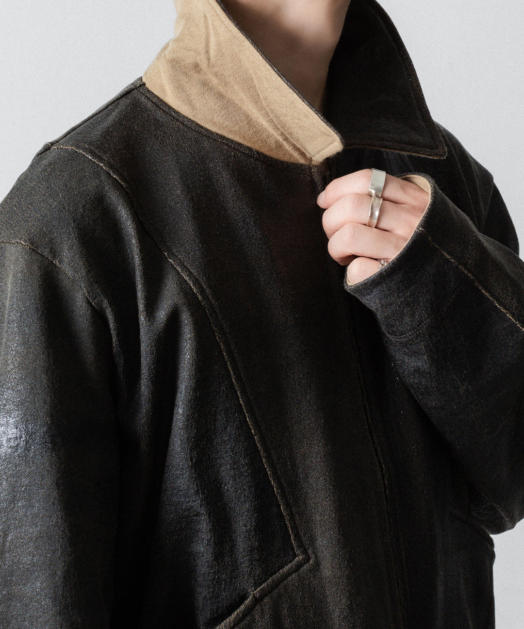 ANTHEM A アンセムエー CRACK TERRY BLOUSONのBROWN 公式通販サイトsession福岡セレクトショップ