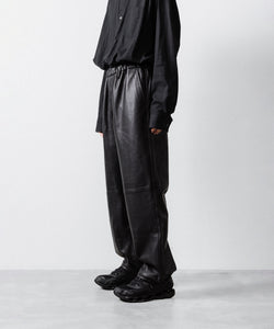 ssstein / シュタイン】SHEEP LEATHER EASY TROUSERS - BLACK | 公式