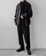 画像をギャラリービューアに読み込む, stein(シュタイン)の23AWコレクションOVERSIZED MELTON HARRINGTON ZIP JACKETのDARK CHARCOAL
