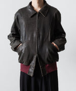 画像をギャラリービューアに読み込む, ANTHEM A アンセムエー CRACK TERRY BLOUSONのBROWN 公式通販サイトsession福岡セレクトショップ
