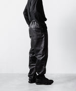 画像をギャラリービューアに読み込む, 【ssstein】SHEEP LEATHER EASY TROUSERS - BLACK
