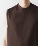 画像をギャラリービューアに読み込む, INTÉRIM - インテリムのHIGH GAUGE SUVIN JERSEY N/S TEEのBROWN公式通販サイトsession福岡セレクトショップ
