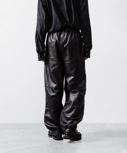 ssstein / シュタイン】SHEEP LEATHER EASY TROUSERS - BLACK | 公式