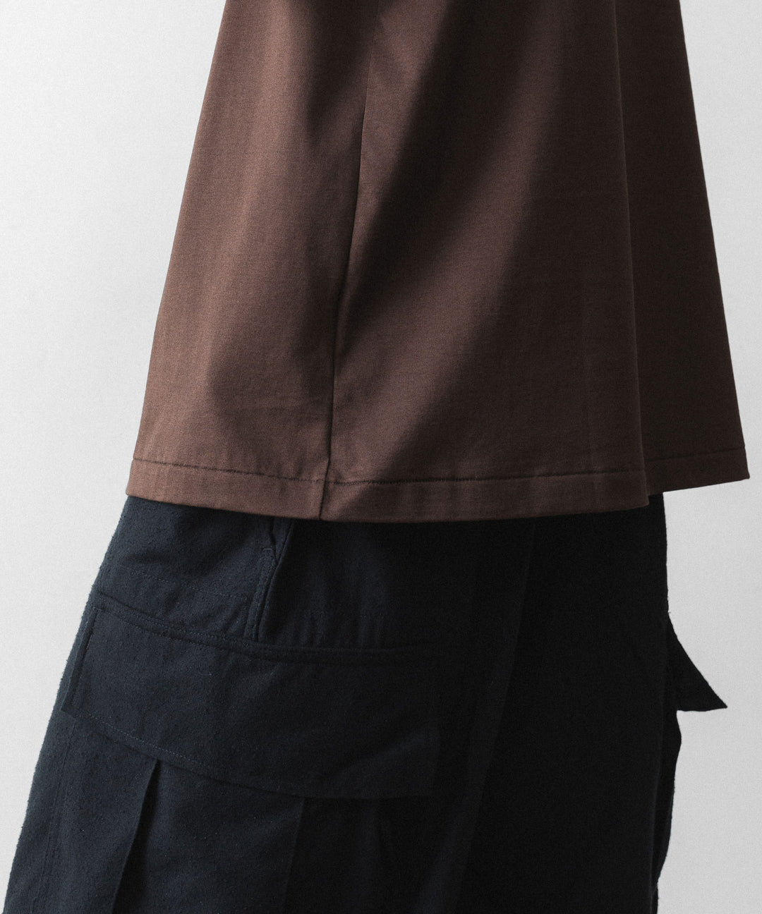 INTÉRIM - インテリムのHIGH GAUGE SUVIN JERSEY N/S TEEのBROWN公式通販サイトsession福岡セレクトショップ