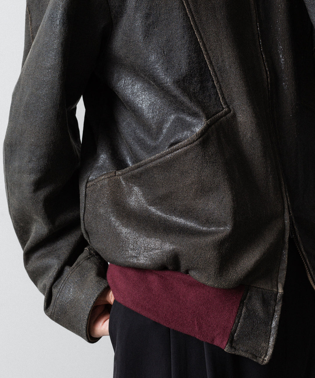 ANTHEM A アンセムエー CRACK TERRY BLOUSONのBROWN 公式通販サイトsession福岡セレクトショップ