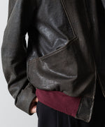 画像をギャラリービューアに読み込む, ANTHEM A アンセムエー CRACK TERRY BLOUSONのBROWN 公式通販サイトsession福岡セレクトショップ
