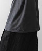 画像をギャラリービューアに読み込む, 【phebus】COTTN JERSEY SLEEVELESS SHIRT - CHARCOAL
