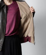 画像をギャラリービューアに読み込む, ANTHEM A アンセムエー CRACK TERRY BLOUSONのBROWN 公式通販サイトsession福岡セレクトショップ
