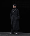 【ssstein】OVERSIZED LAYERED COMBINATION COAT - BLACK