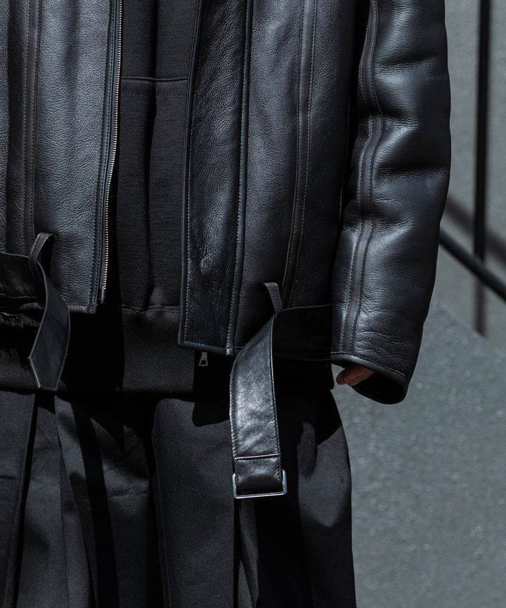 stein シュタイン 23AW MOUTON RACING JACKET - BLACK sessionセッション福岡セレクトショップ 公式通販サイト