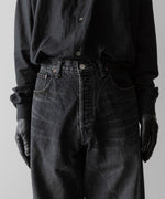 画像をギャラリービューアに読み込む, ssstein(シュタイン)のTWIST SEAM VINTAGE DENIM JEANS - BLACKの公式通販サイトsession福岡セレクトショップ
