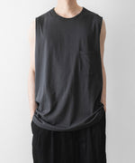 画像をギャラリービューアに読み込む, phebus フィーバスのCOTTN JERSEY SLEEVELESS SHIRT CHARCOAL 公式通販サイトsession福岡セレクトショップ
