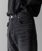 画像をギャラリービューアに読み込む, ssstein(シュタイン)のTWIST SEAM VINTAGE DENIM JEANS - BLACKの公式通販サイトsession福岡セレクトショップ
