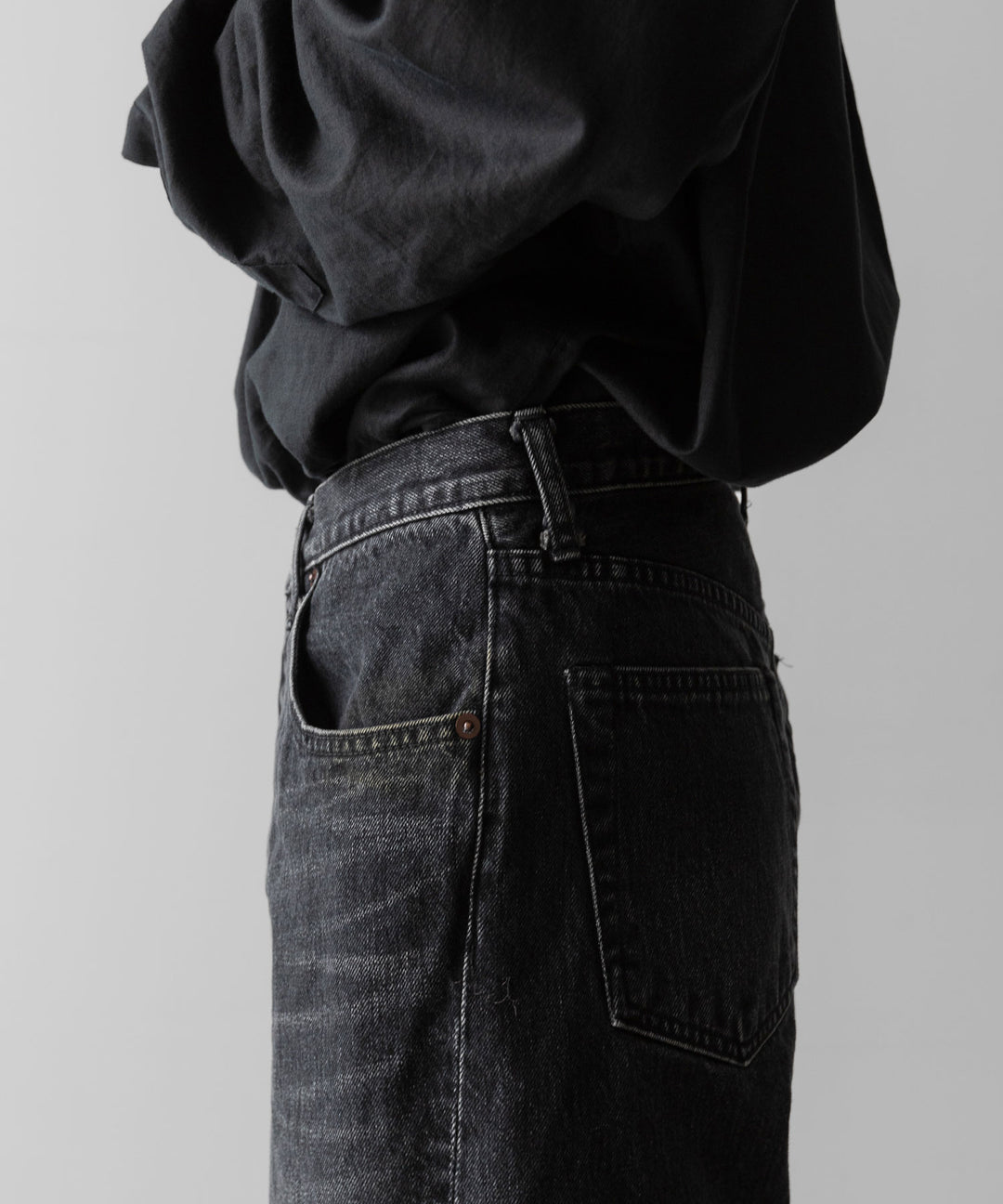 ssstein(シュタイン)のTWIST SEAM VINTAGE DENIM JEANS - BLACKの公式通販サイトsession福岡セレクトショップ