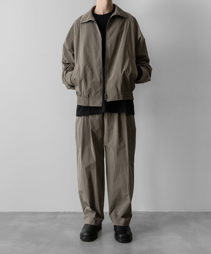 ssstein(シュタイン)のWINDPROOF NYLON WIDE EASY TROUSERS - TAUPEの公式通販サイトsession福岡セレクトショップ