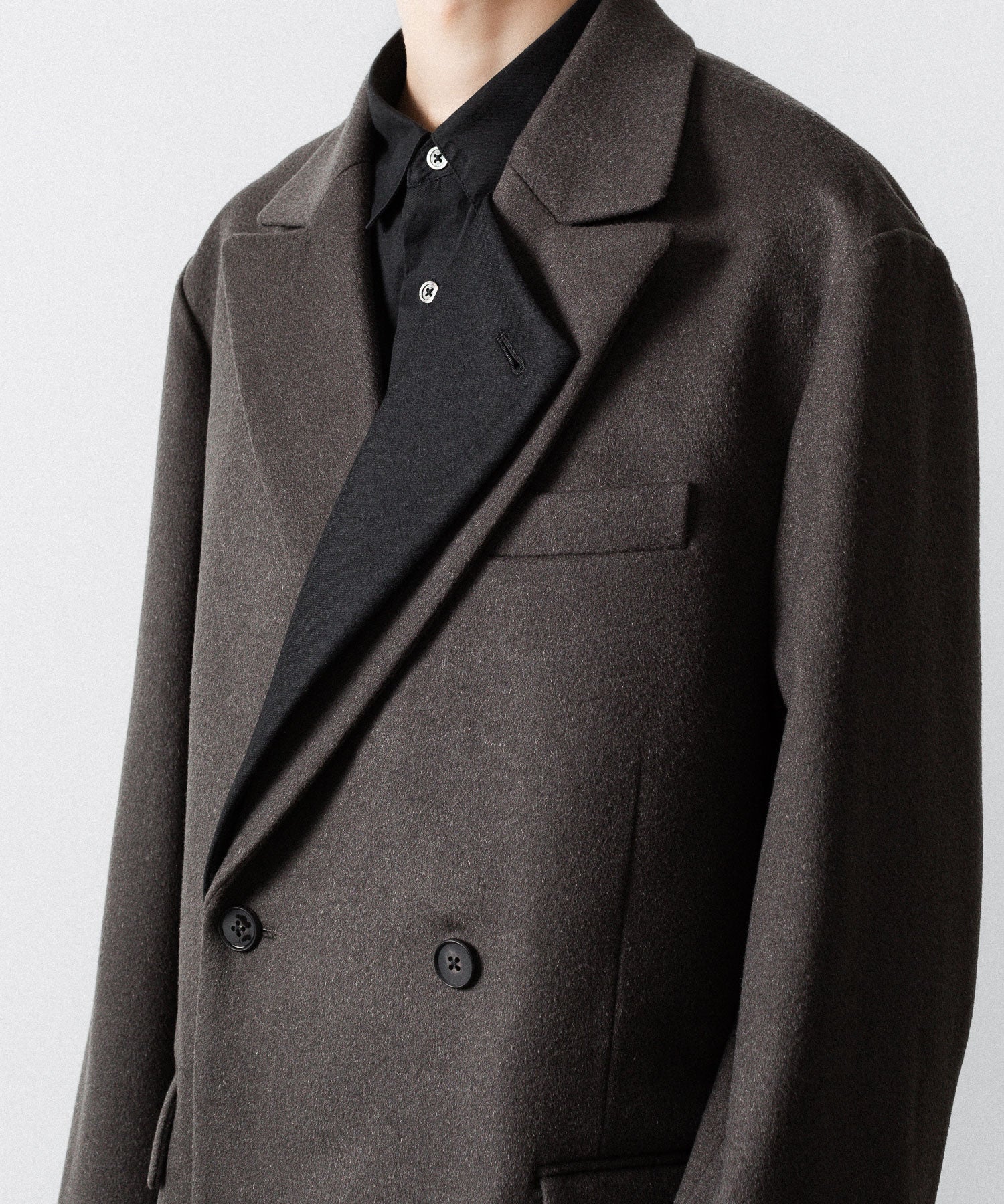 stein Oversized Double Lapeled Coat Mサイズ stein OVERSIZED DOUBLE LAPELED TIELOCKEN COAT - tity