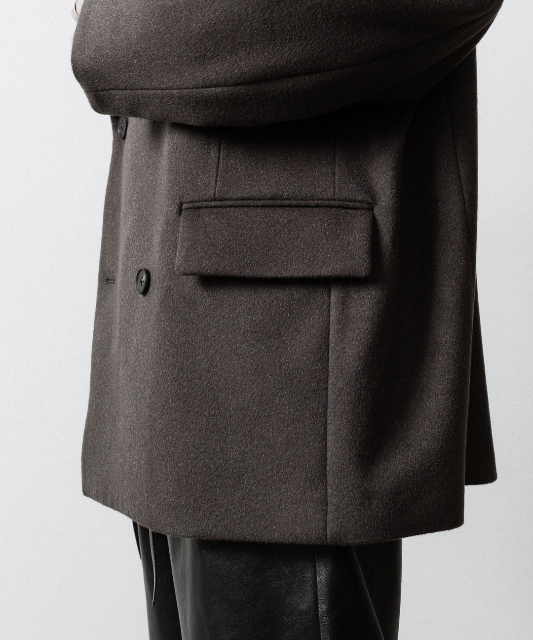 ssstein-シュタインのOVERSIZED DOUBLE LAPELED JACKETのGREY KHAKI公式通販サイトはsession福岡せれくとセレクトショップ