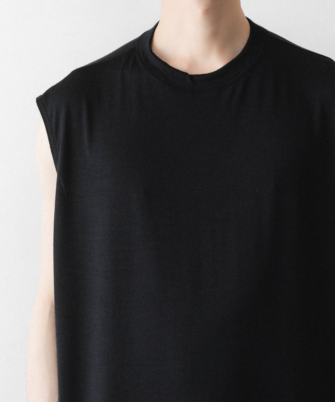 WWW ラッピンノットウールウェアSLEEVELESS PULLOVERのBLACK 公式通販サイトsession福岡セレクトショップ