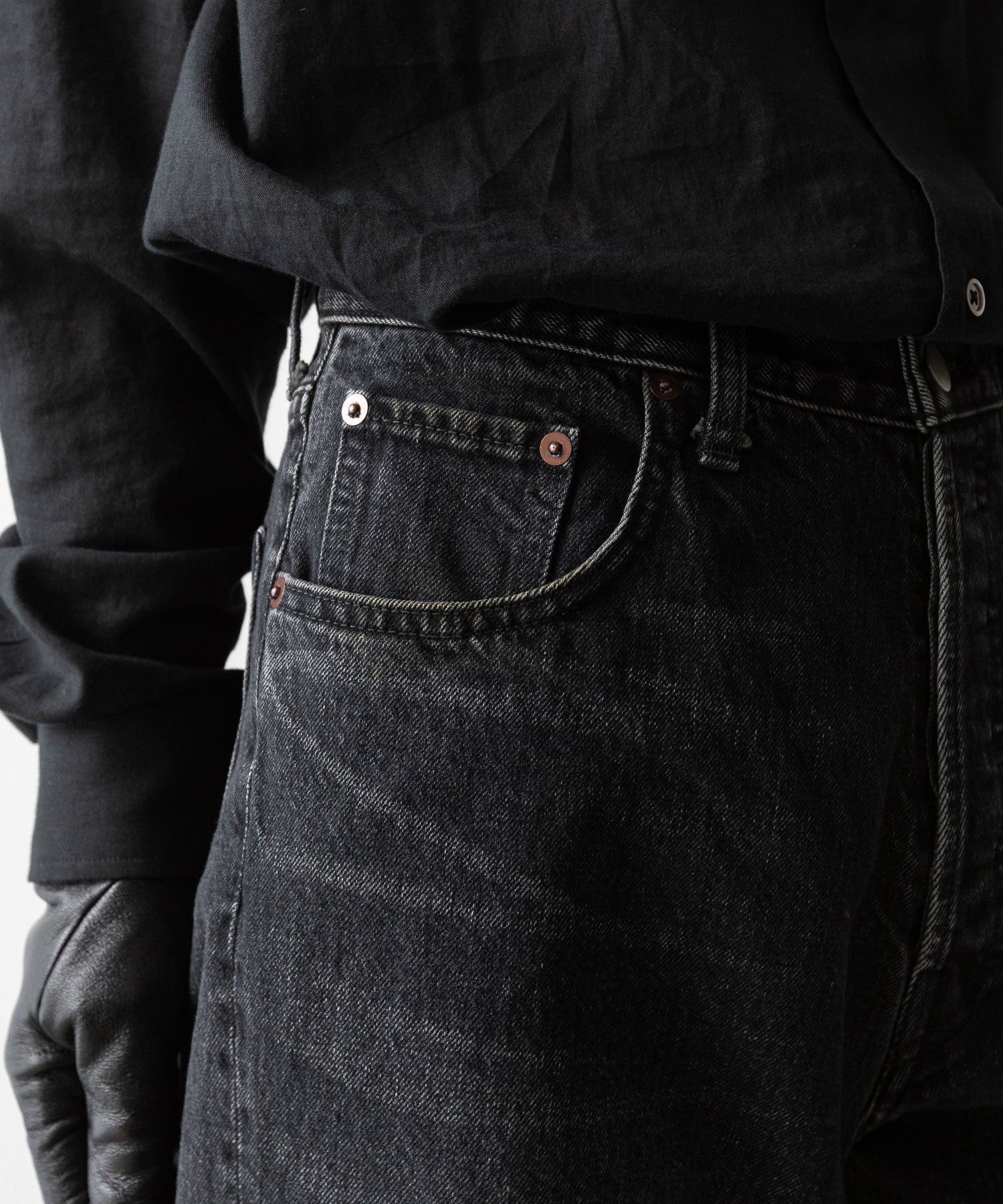 ssstein(シュタイン)のTWIST SEAM VINTAGE DENIM JEANS - BLACKの公式通販サイトsession福岡セレクトショップ