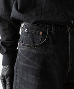 画像をギャラリービューアに読み込む, ssstein(シュタイン)のTWIST SEAM VINTAGE DENIM JEANS - BLACKの公式通販サイトsession福岡セレクトショップ
