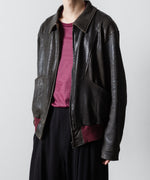 画像をギャラリービューアに読み込む, ANTHEM A アンセムエー CRACK TERRY BLOUSONのBROWN 公式通販サイトsession福岡セレクトショップ
