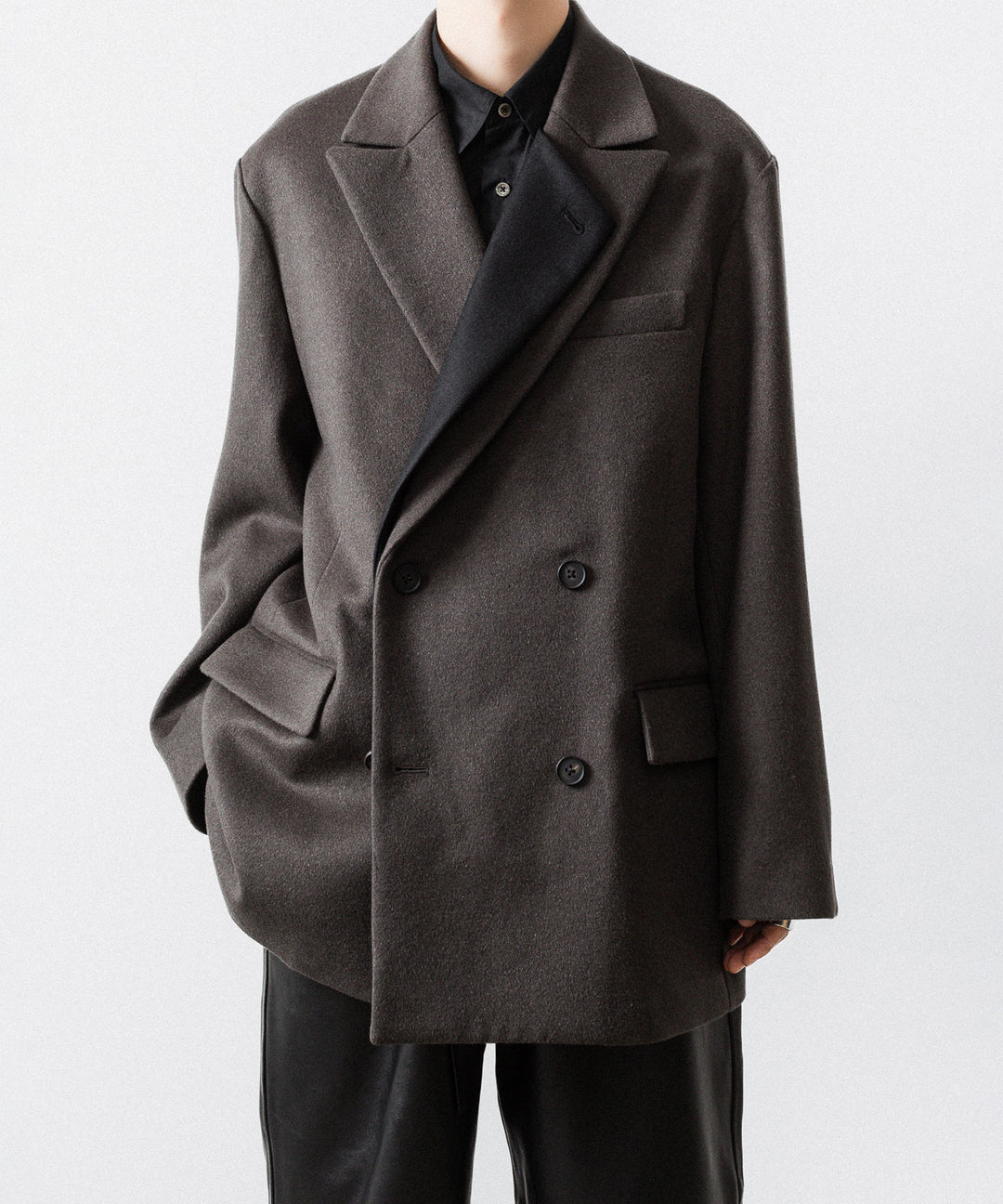 ssstein-シュタインのOVERSIZED DOUBLE LAPELED JACKETのGREY KHAKI公式通販サイトはsession福岡せれくとセレクトショップ
