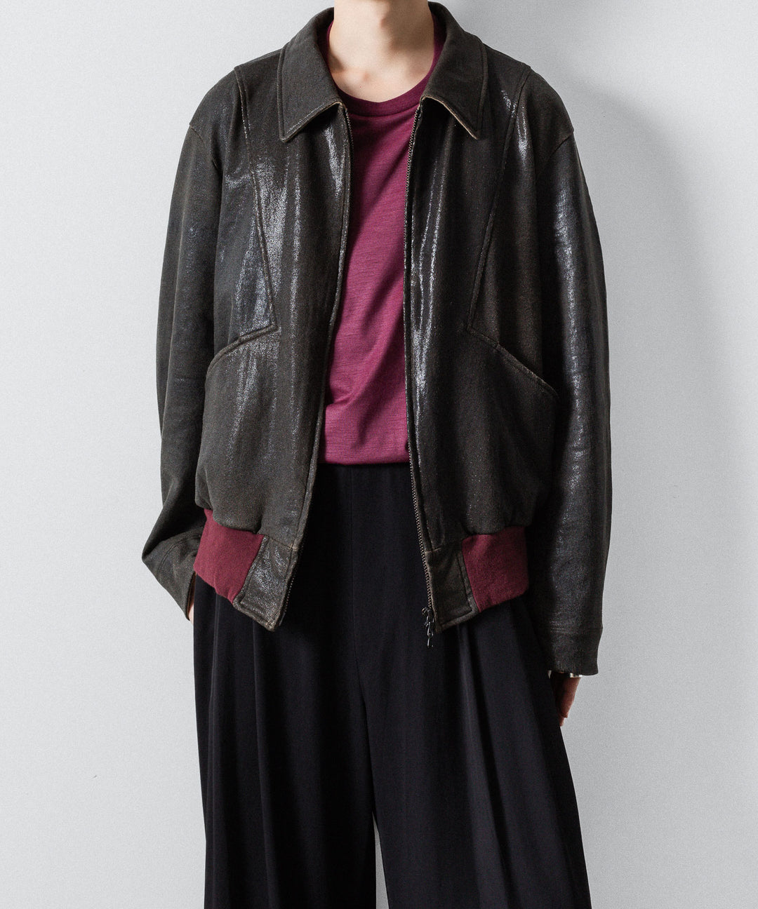ANTHEM A アンセムエー CRACK TERRY BLOUSONのBROWN 公式通販サイトsession福岡セレクトショップ