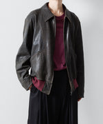 画像をギャラリービューアに読み込む, ANTHEM A アンセムエー CRACK TERRY BLOUSONのBROWN 公式通販サイトsession福岡セレクトショップ
