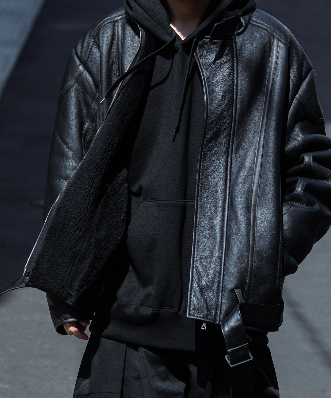 stein シュタイン 23AW MOUTON RACING JACKET - BLACK sessionセッション福岡セレクトショップ 公式通販サイト