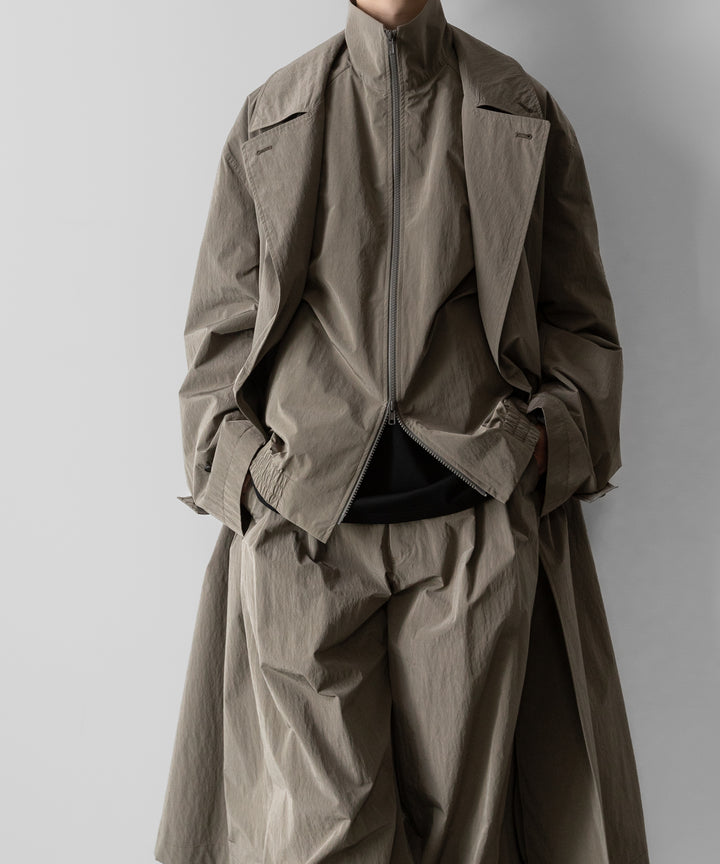 ssstein(シュタイン)のWINDPROOF NYLON WIDE EASY TROUSERS - TAUPEの公式通販サイトsession福岡セレクトショップ