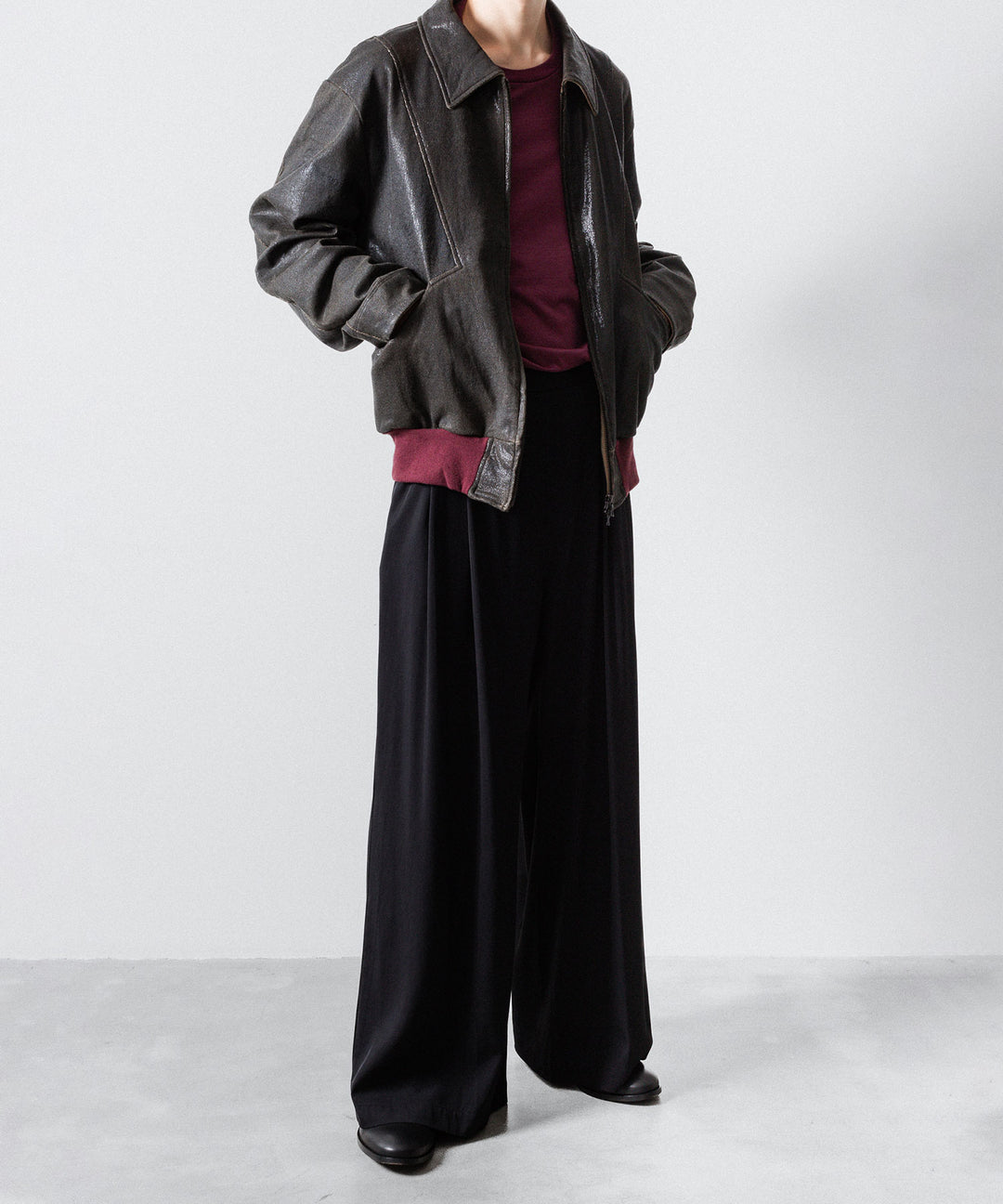 ANTHEM A アンセムエー CRACK TERRY BLOUSONのBROWN 公式通販サイトsession福岡セレクトショップ