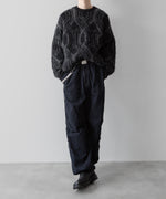 画像をギャラリービューアに読み込む, 【ANTHEM A】ALPACA WOOL INTASIA KNIT PULLOVER - BLACK
