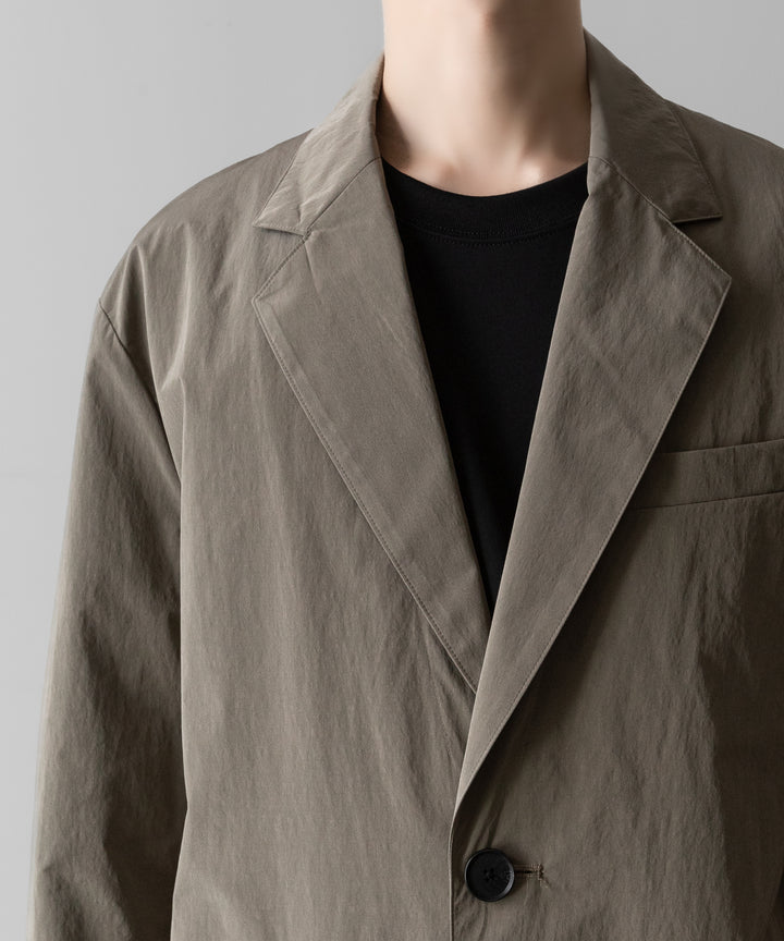 ssstein(シュタイン)の WINDPROOF NYLON SINGLE BREASTED JACKET - TAUPEの公式通販サイトsession福岡セレクトショップ