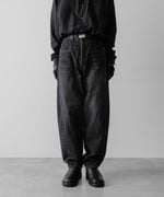 画像をギャラリービューアに読み込む, ssstein(シュタイン)のTWIST SEAM VINTAGE DENIM JEANS - BLACKの公式通販サイトsession福岡セレクトショップ
