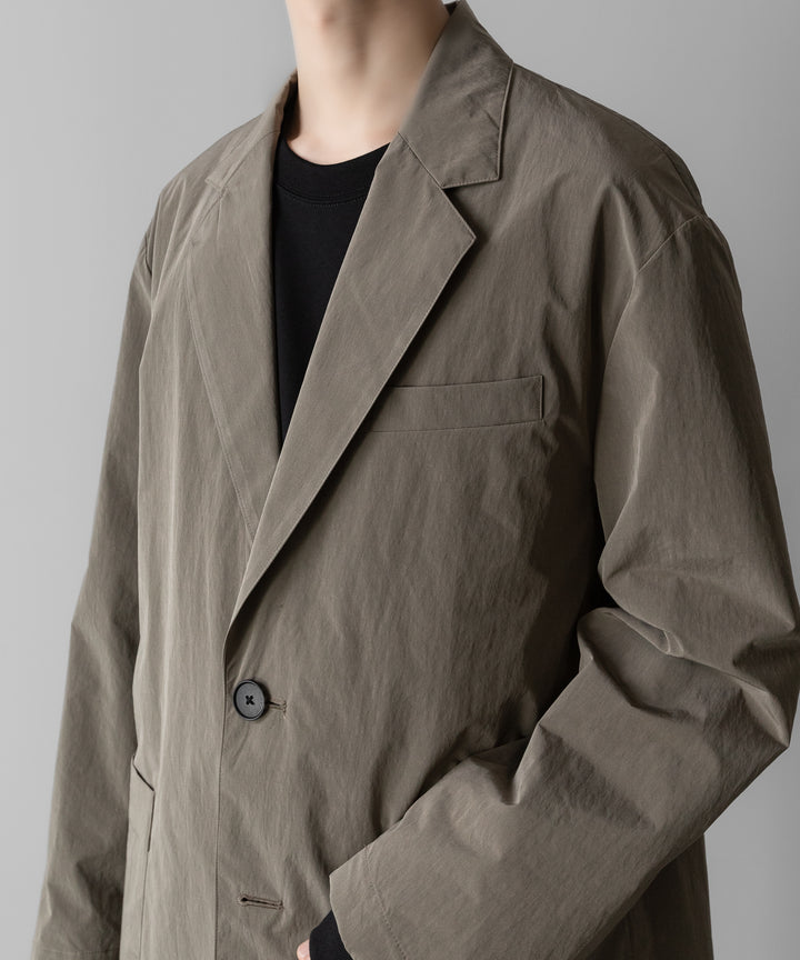 ssstein(シュタイン)の WINDPROOF NYLON SINGLE BREASTED JACKET - TAUPEの公式通販サイトsession福岡セレクトショップ