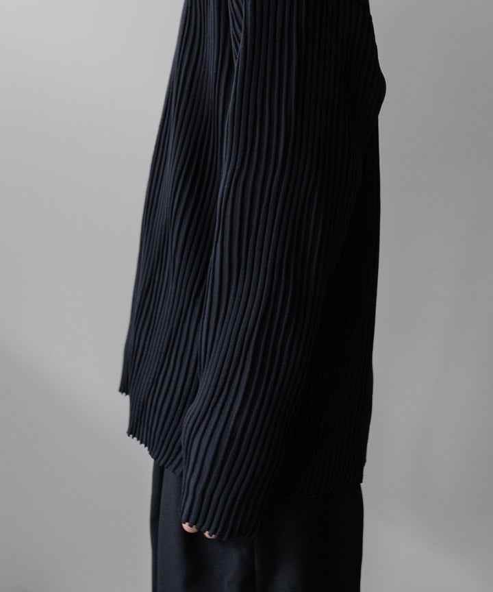 stein(シュタイン)の23AWコレクションOBLIQUE PATTERNED KNIT LSのBLACK