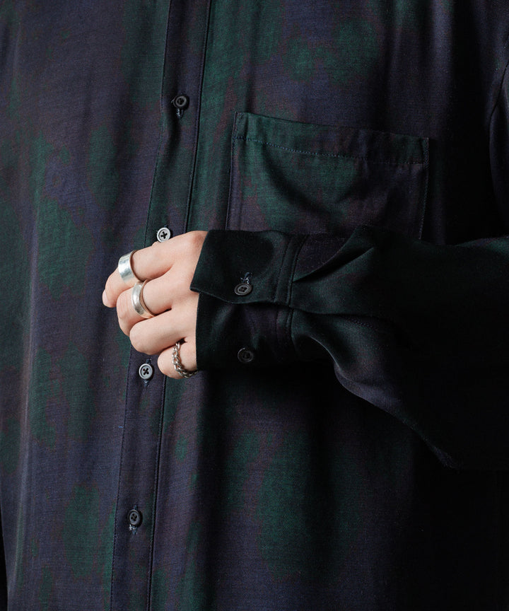 ANTHEM A-アンセムエーのLAYER PATTERN PRINTED SHIRTのFOG NAVY 公式通販サイトsession福岡セレクトショップ