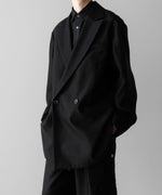 画像をギャラリービューアに読み込む, ssstein(シュタイン)のOVERSIZED PEAK LAPEL LONG JACKET - BLACKの公式通販サイトsession福岡セレクトショップ
