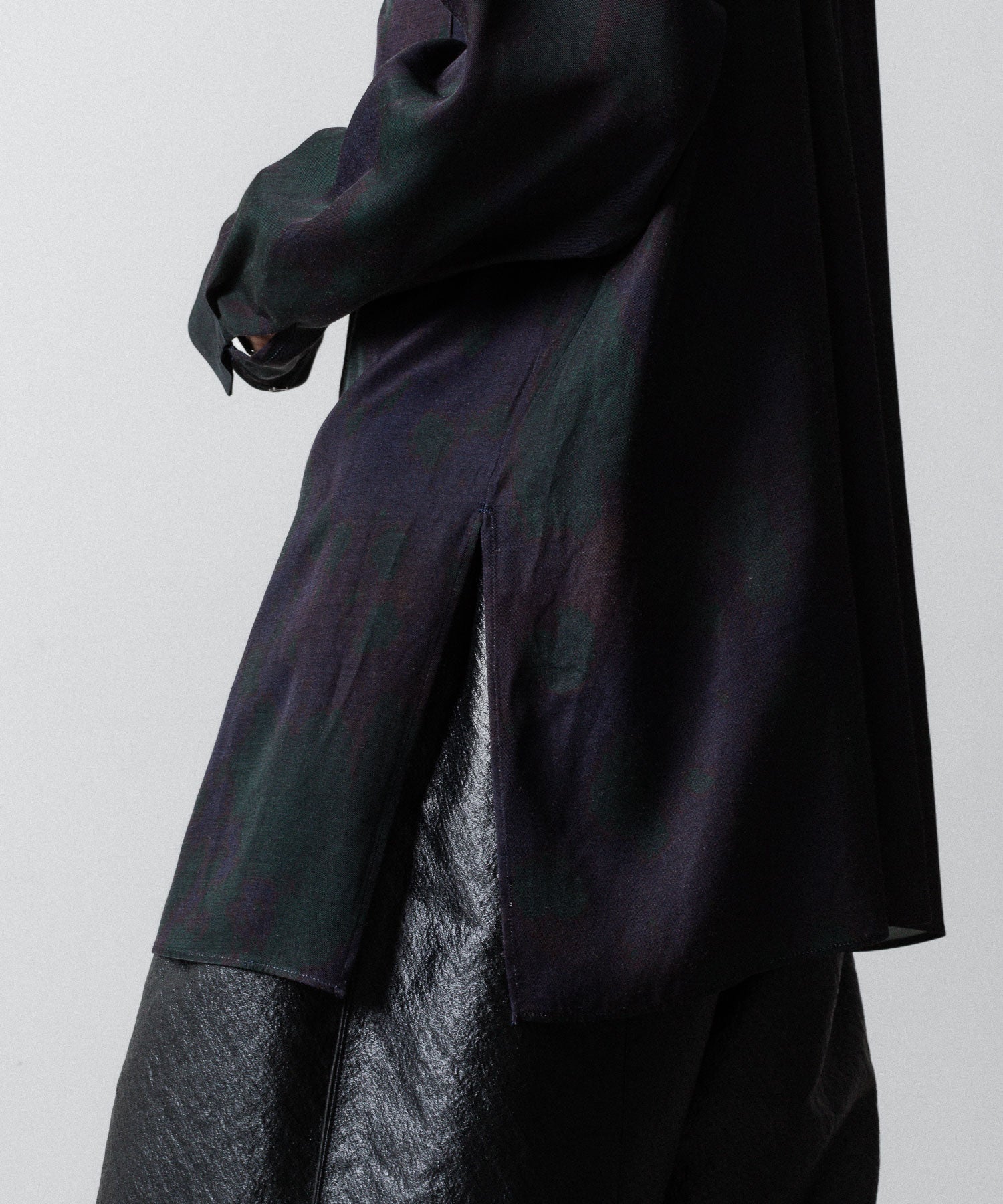 ANTHEM A-アンセムエーのLAYER PATTERN PRINTED SHIRTのFOG NAVY 公式通販サイトsession福岡セレクトショップ