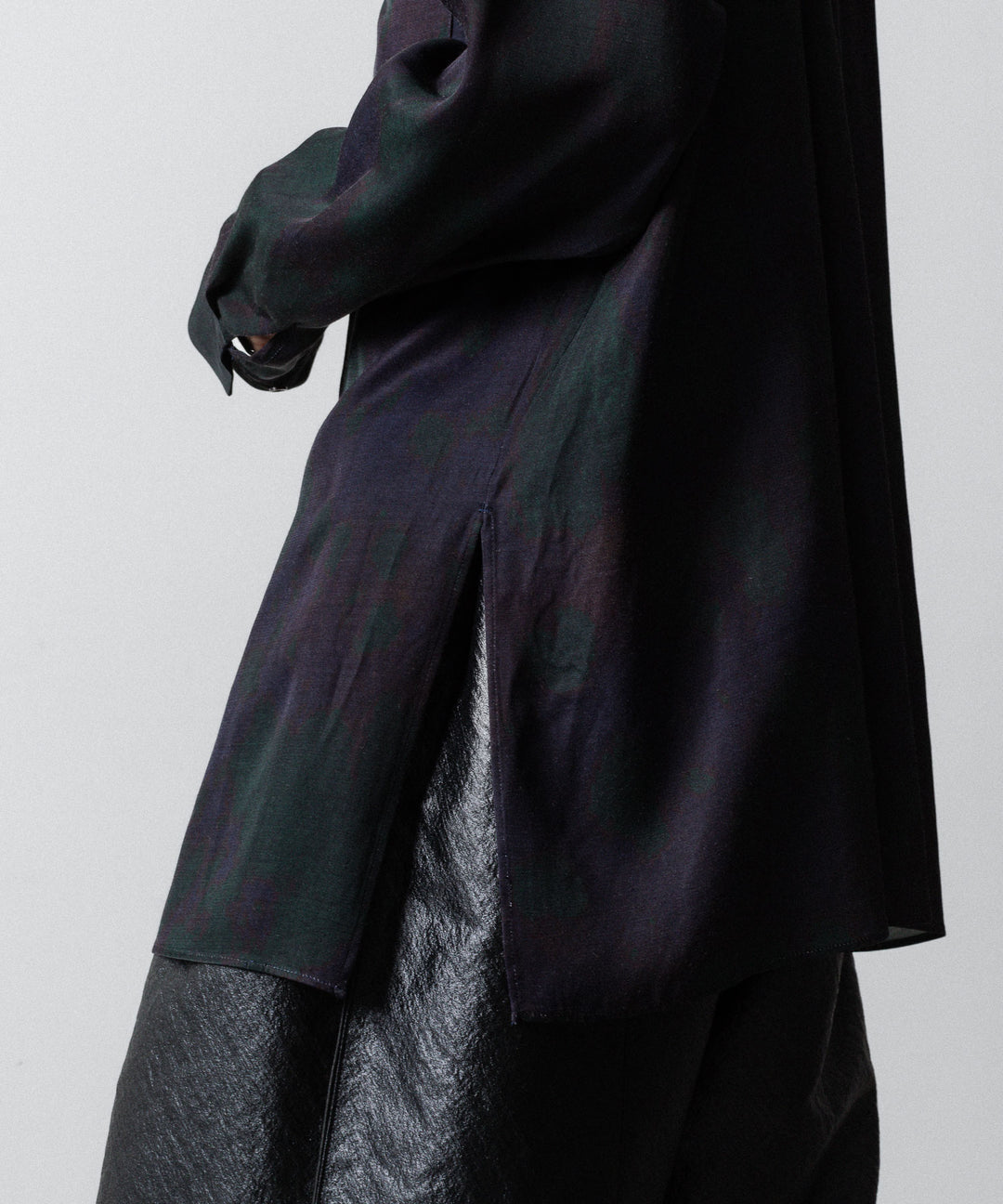 ANTHEM A-アンセムエーのLAYER PATTERN PRINTED SHIRTのFOG NAVY 公式通販サイトsession福岡セレクトショップ