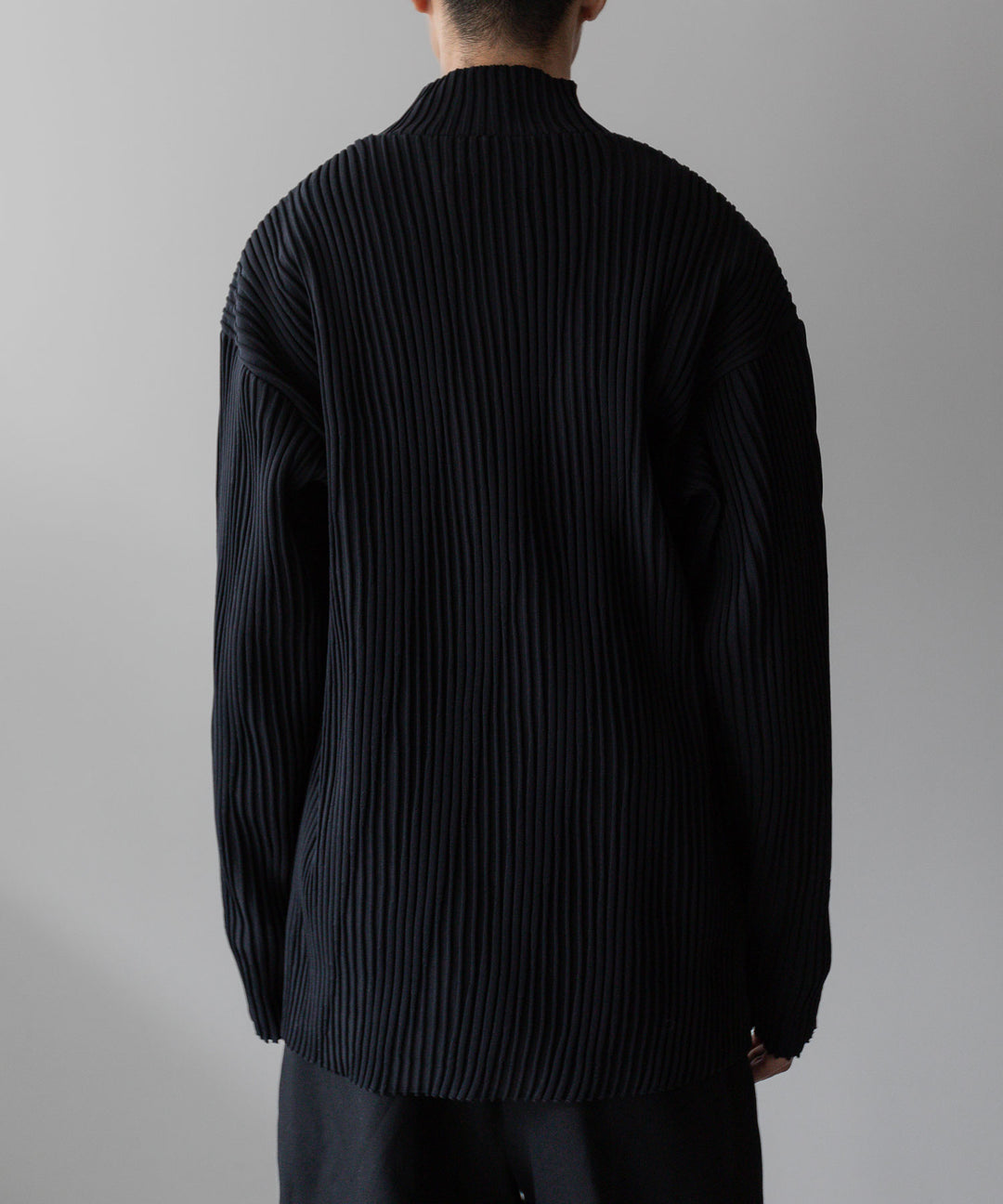 stein(シュタイン)の23AWコレクションOBLIQUE PATTERNED KNIT LSのBLACK