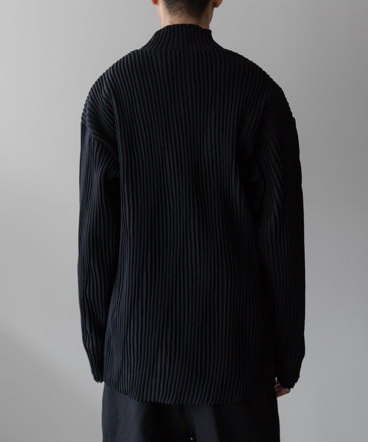 stein(シュタイン)の23AWコレクションOBLIQUE PATTERNED KNIT LSのBLACK