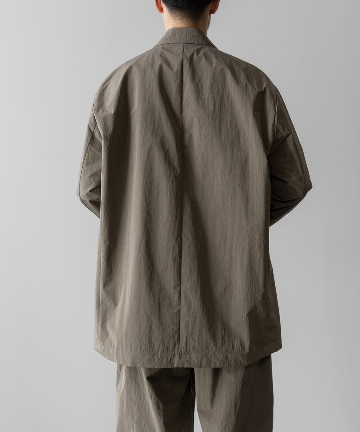 ssstein(シュタイン)の WINDPROOF NYLON SINGLE BREASTED JACKET - TAUPEの公式通販サイトsession福岡セレクトショップ