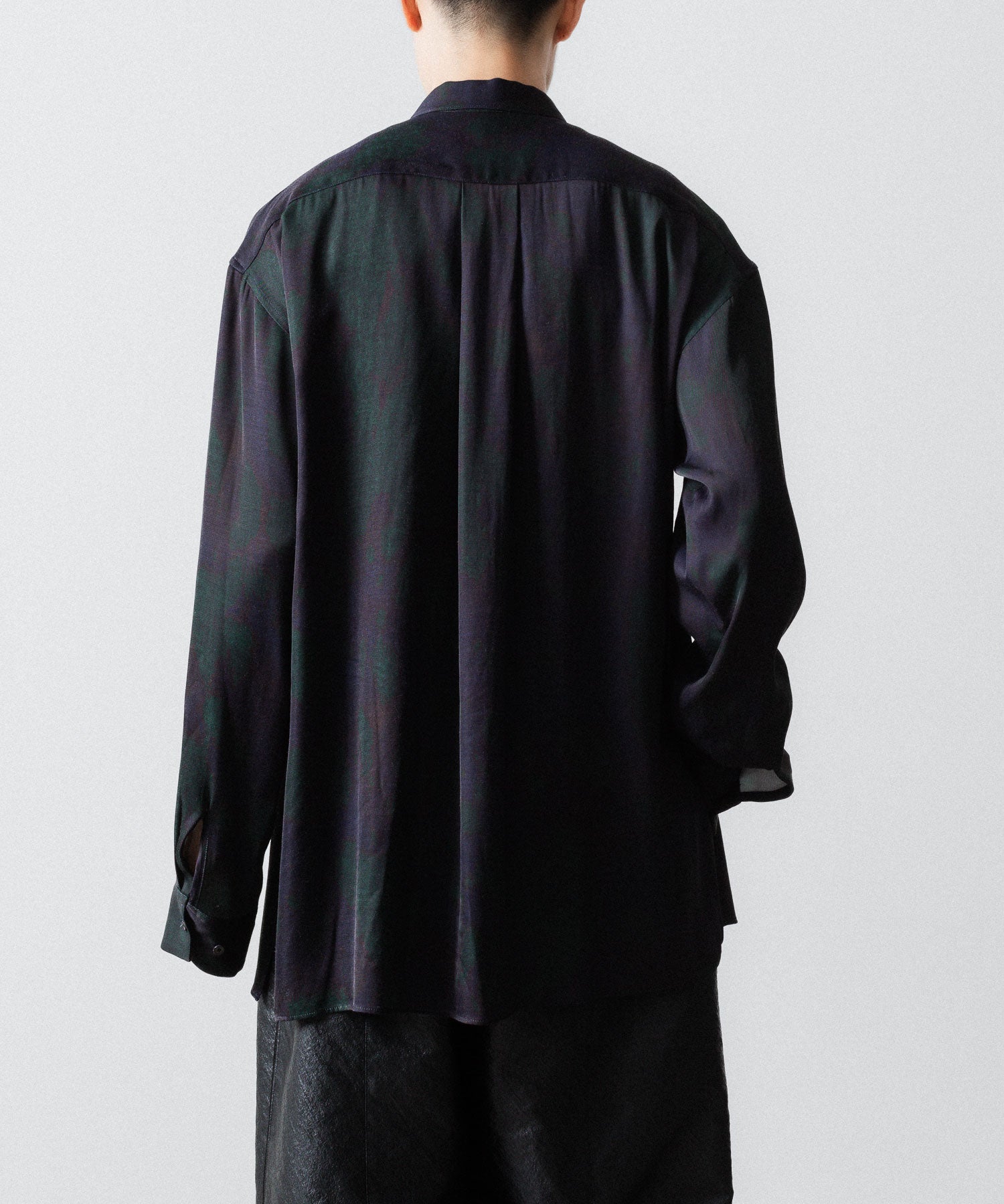 ANTHEM A-アンセムエーのLAYER PATTERN PRINTED SHIRTのFOG NAVY 公式通販サイトsession福岡セレクトショップ