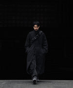 画像をギャラリービューアに読み込む, ssstein(シュタイン)のOVERSIZED LAYERED COMBINATION COAT - BLACKの公式通販サイトsession福岡セレクトショップ
