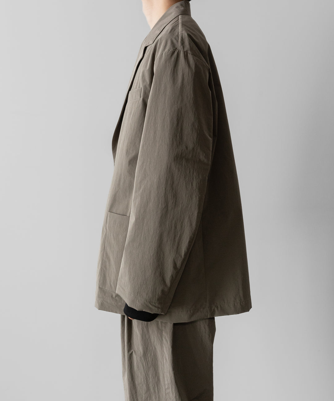 ssstein(シュタイン)の WINDPROOF NYLON SINGLE BREASTED JACKET - TAUPEの公式通販サイトsession福岡セレクトショップ