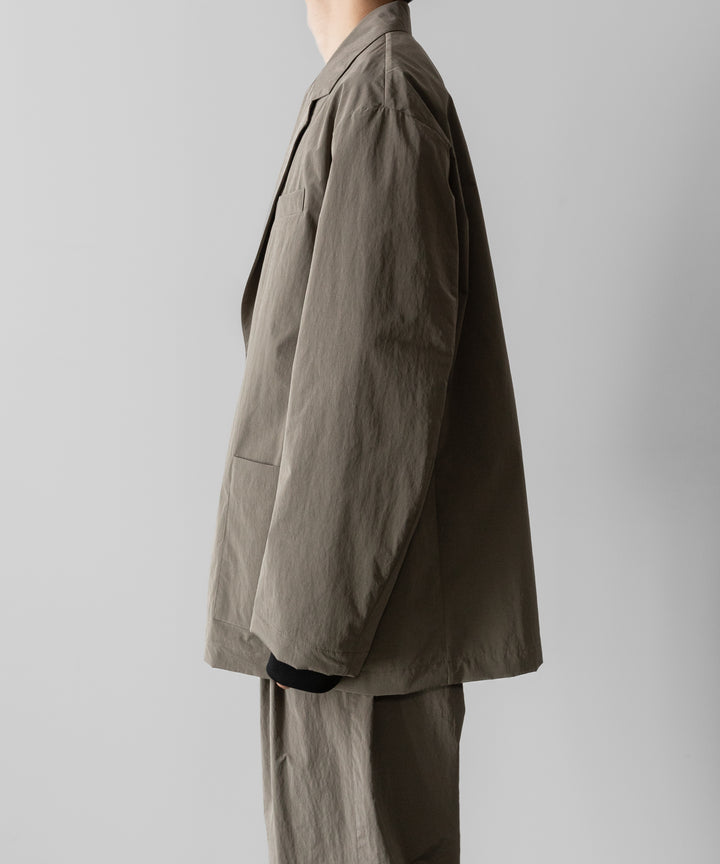 ssstein(シュタイン)の WINDPROOF NYLON SINGLE BREASTED JACKET - TAUPEの公式通販サイトsession福岡セレクトショップ
