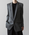 【ato】WOOL TWILL 1B JACKET - CHARCOAL