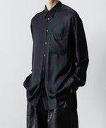 画像をギャラリービューアに読み込む, ANTHEM A-アンセムエーのLAYER PATTERN PRINTED SHIRTのFOG NAVY 公式通販サイトsession福岡セレクトショップ
