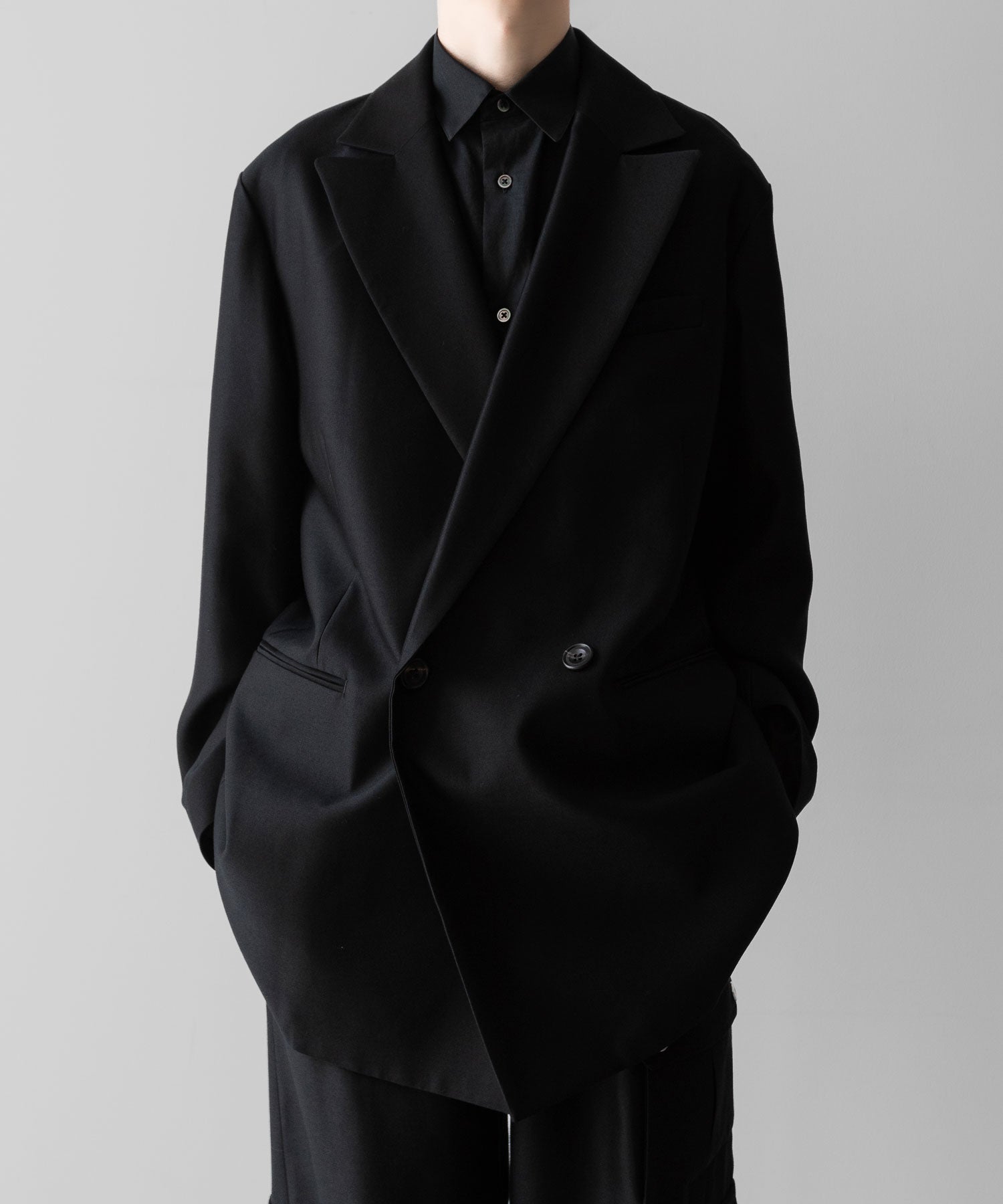 ssstein(シュタイン)のOVERSIZED PEAK LAPEL LONG JACKET - BLACKの公式通販サイトsession福岡セレクトショップ